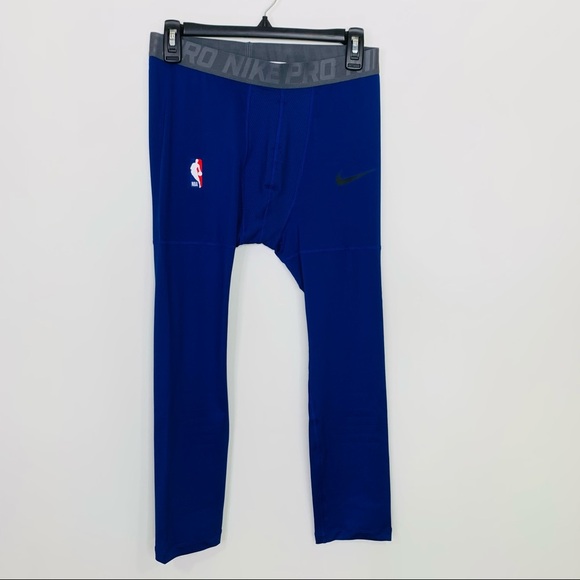Nike Pro NBA Player Issue 3/4 Compression Tights - Picture 1 of 9